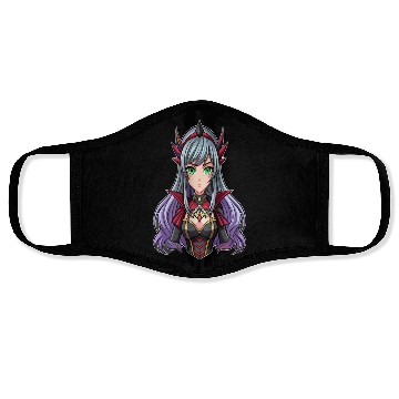 Discover Green Eyes Gothic Anime Girl Face Masks