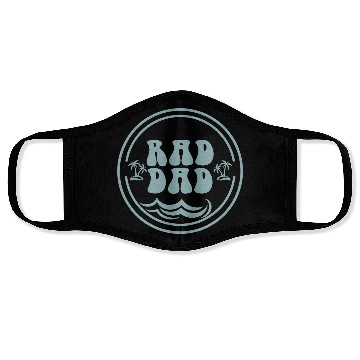 Discover Rad Dad Surf Matching Birthday The Big One Face Masks