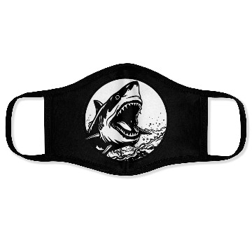 Discover Great White Shark - Ocean Shark - Shark Lover Face Masks