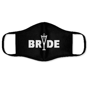 Discover Bride Bubbly (Hen Night Bachelorette Party White) Face Masks