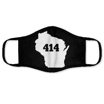 Discover Wisconsin 414 Area Code Face Masks