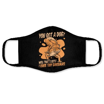 Discover I Raise Tiny Dinosaurs Lizard Gekkota Crested Face Masks