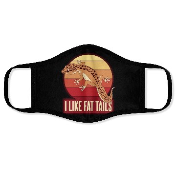 Discover I Like Fat Tails Crested Lizard Gekkota Leopard Face Masks