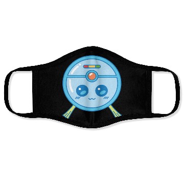 Discover Cute Robot Vacuum Cleaner Kawaii Face Masks