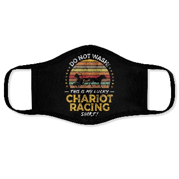 Discover Funny Chariot Racing Chariot Racer Quote Face Masks