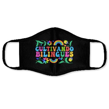Discover Cultivando Bilingües Spanish Teacher Face Masks