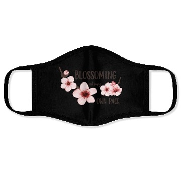 Discover Spring floral Face Masks Elegant Cherry Blossom Design
