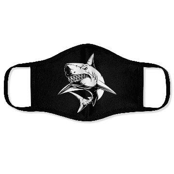 Discover Great White Shark - Ocean Shark - Shark Lover Face Masks