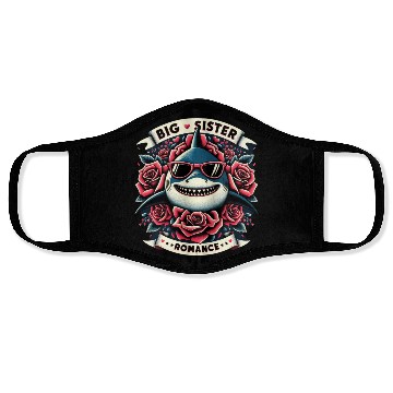 Discover Big Sister Shark Romance Face Masks