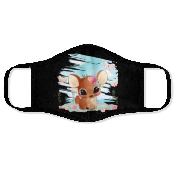 Discover Funny Deer Sitting On Sand At The Beach Face Masks