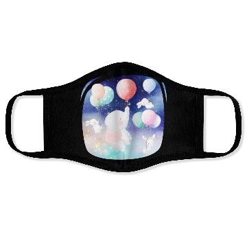 Discover Elephant And Rabbit Flying To Space Using Balloon Face Masks