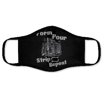 Discover Concrete Worker Face Masks, Funny Quote