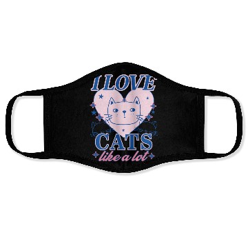 Discover I LOVE CAT, CAT LOVERS Face Masks