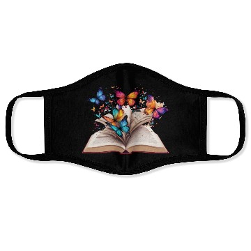 Discover open book Face Masks