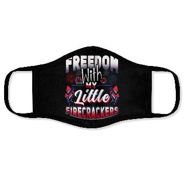 Discover Freedom Firecrackers Patriotic Teacher Face Masks