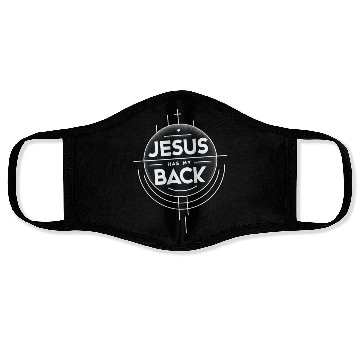 Discover Jesus Has My Back 19 Face Masks