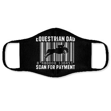 Discover Equestrian Dad Scan For Payment Equestrian Dad Face Masks
