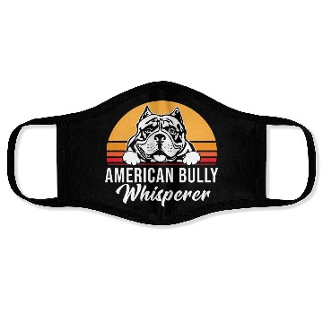 Discover Live Love Bark Retro Vintage American Bully Funny Face Masks