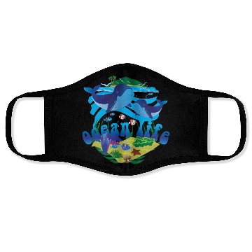 Discover Ocean Life Face Masks