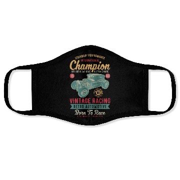Discover vintage racing Face Masks