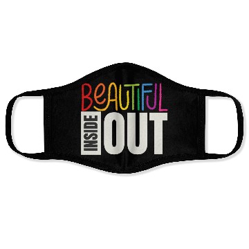 Discover Beautiful Inside Out (black) Face Masks