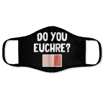 Discover Do You Euchre? Player Casino Dealer Mahjong Bingo Face Masks
