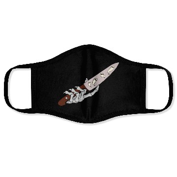 Discover Skeleton Hand with Ghostly Dagger Theme Face Masks