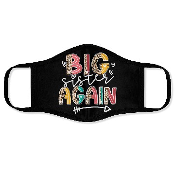 Discover Big Sister Again Soon To Be Sis Announcement Face Masks
