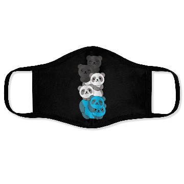 Discover Mascic Flag Pride Lgbtq Cute Panda Face Masks