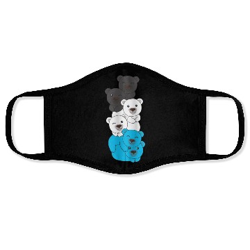 Discover Mascic Flag Pride Lgbtq Cute Bear Face Masks