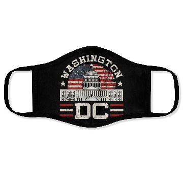 Discover Love Washington DC USA Gift Design Idea Face Masks
