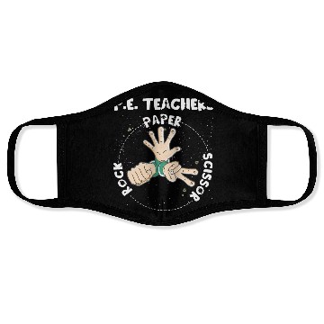 Discover Physical Education PE Teacher Rock Paper Scissor Face Masks