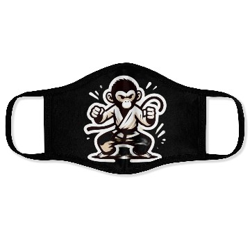 Discover Kungfu Monkey I Face Masks