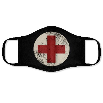Discover WW2 Combat Medic Symbol Face Masks