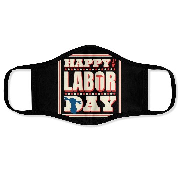 Discover Happy Labor Day Holiday Greetings Face Masks