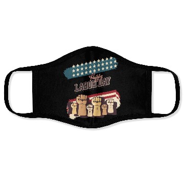 Discover Labor Day Fists Raised Face Masks