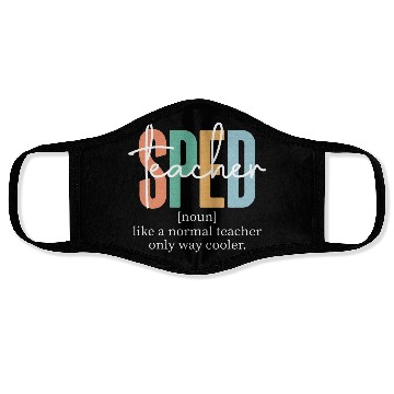 Discover Special Education Sped Teacher Definition Face Masks