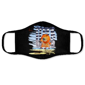 Discover L Alphabet Ladybug Loupe Lemur Lion Face Masks