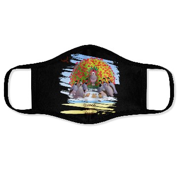 Discover Unique Creative Cute Q Alphabet Quince Queen Quail Face Masks