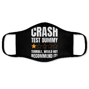 Discover Broken Bone Injury Gifts Crash Test Dummy Face Masks