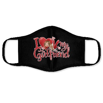 Discover i love my girlfriend Face Masks