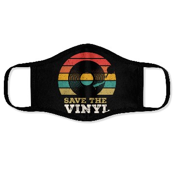 Discover Save the Vinyl Face Masks