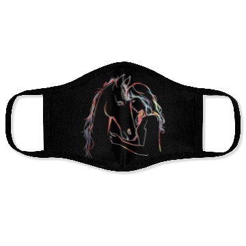 Discover Horse Lover Horseback Riding Equestrian Face Masks