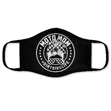 Discover Motocross Moto Mom Dirt Bike Motorcycle MX Face Masks