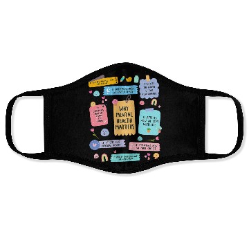 Discover Mental Health Matters Human Brain Illness Face Masks