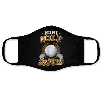Discover Mini Golf Mini Golf Legend Face Masks