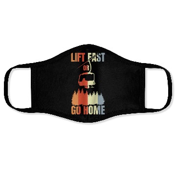 Discover Snowboarding Joke Face Masks