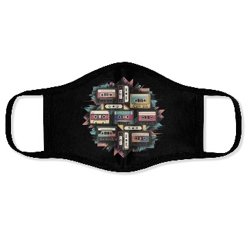 Discover 80s Retro Cassette Classic Cassette Tape for a Face Masks