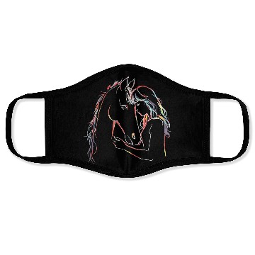 Discover Horse Lover Horseback Riding Equestrian Face Masks