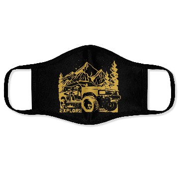 Discover Jeep Car and Nature Mount Face Masks